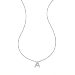 Elegant Gold Letter Initial Necklace — sterling silver, teardrop