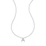 Elegant Gold Letter Initial Necklace — sterling silver, teardrop
