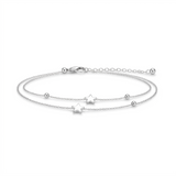Silver bracelet with stars
