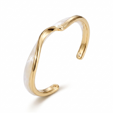 Elegant White Opal Gold Bracelet