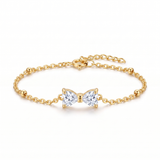 Elegant Sparkling Crystal Charm Bracelet