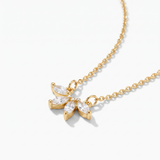Crystal Leaf Necklace