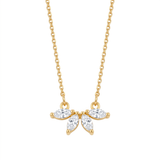 Crystal Leaf Necklace