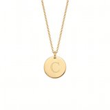 Elegant Gold Letter Pendant Necklace