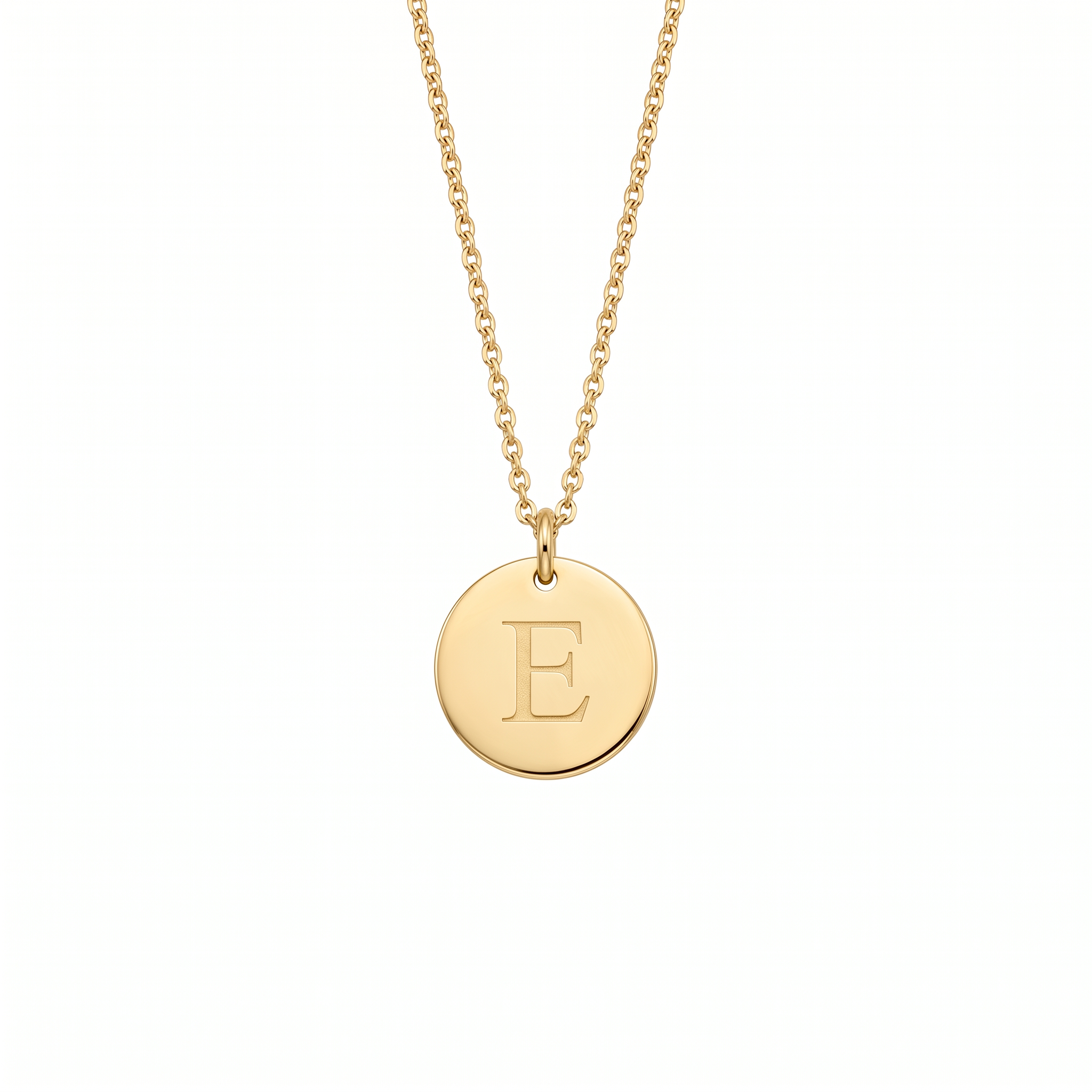 Elegant Gold Letter Pendant Necklace