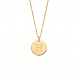 Elegant Gold Letter Pendant Necklace