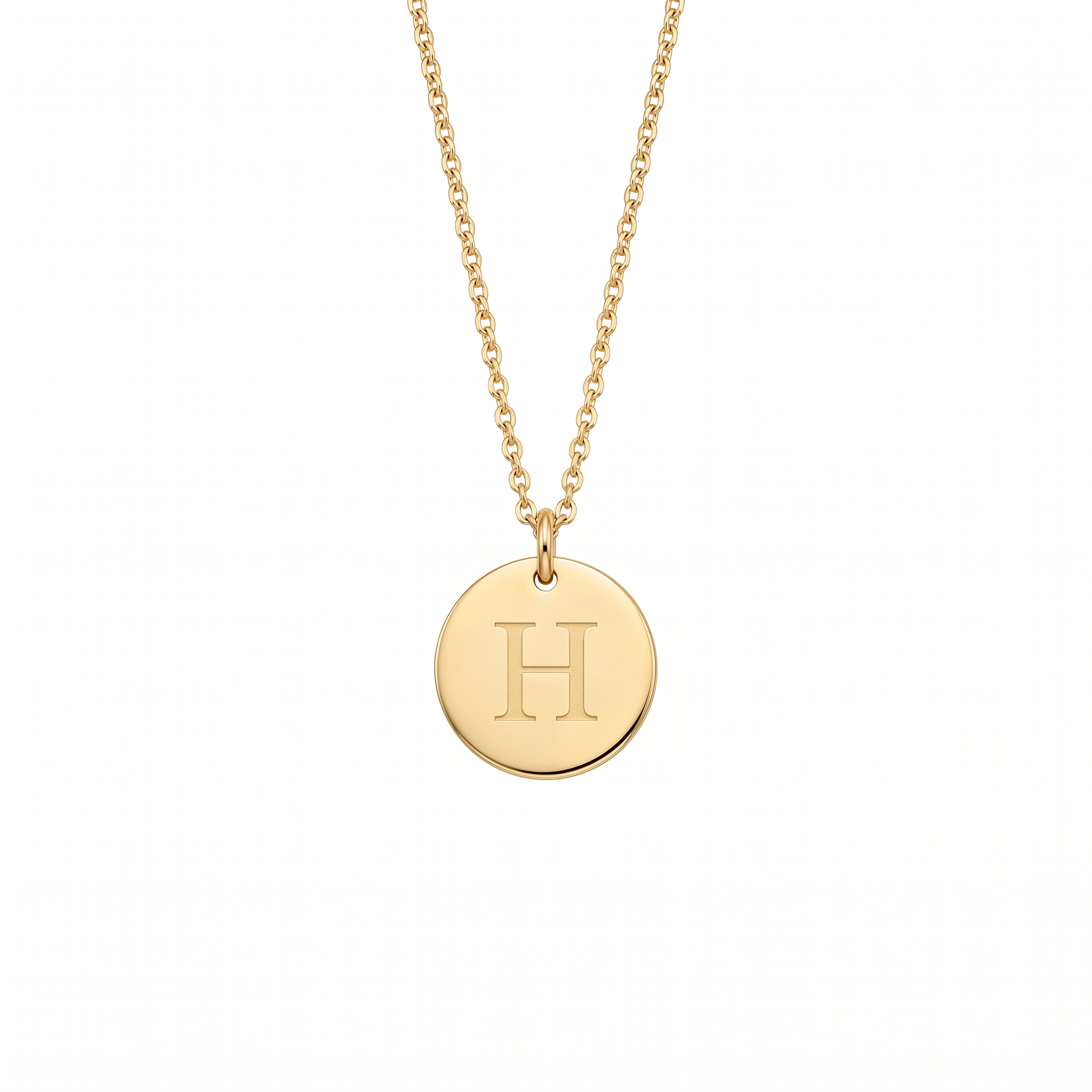 Elegant Gold Letter Pendant Necklace