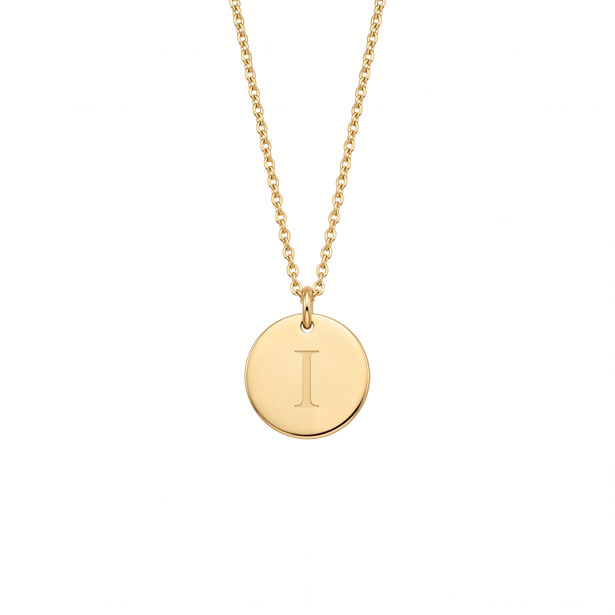 Elegant Gold Letter Pendant Necklace