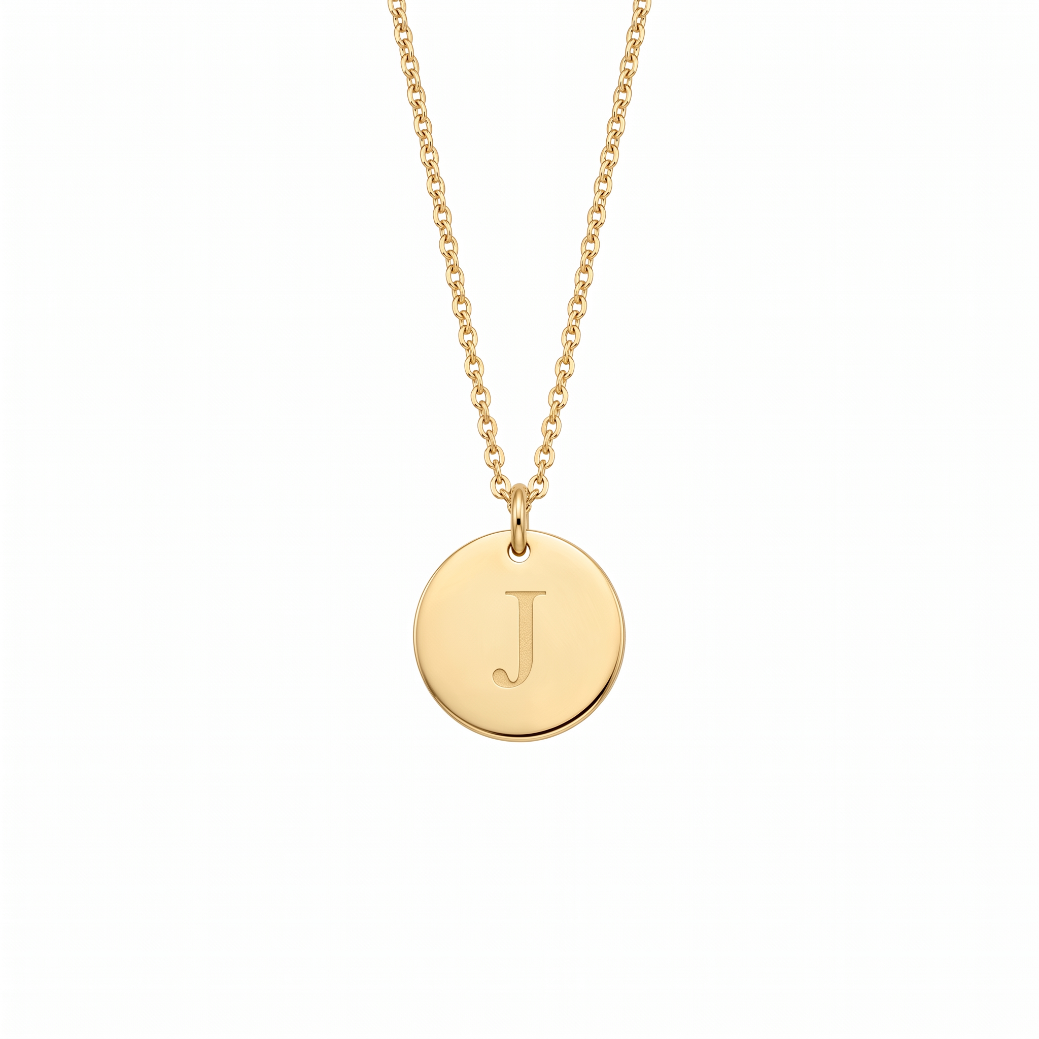 Elegant Gold Letter Pendant Necklace