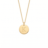 Elegant Gold Letter Pendant Necklace