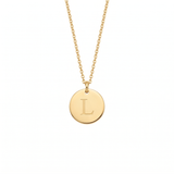 Elegant Gold Letter Pendant Necklace