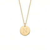 Elegant Gold Letter Pendant Necklace