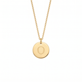 Elegant Gold Letter Pendant Necklace