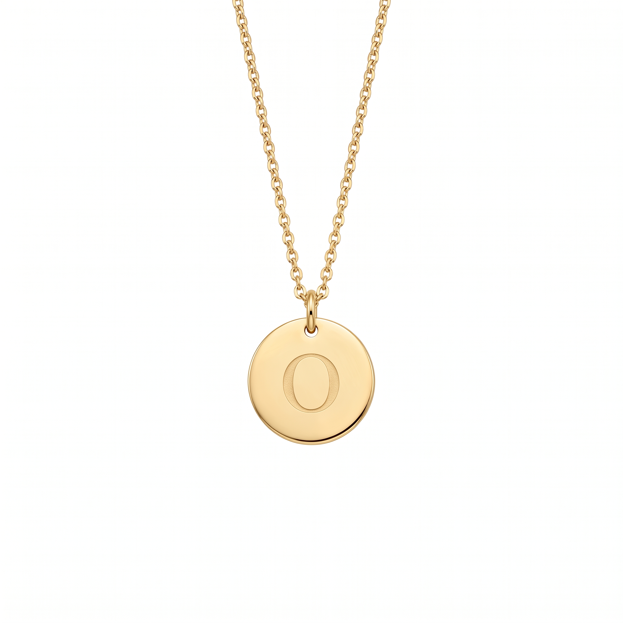 Elegant Gold Letter Pendant Necklace