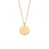 Elegant Gold Letter Pendant Necklace