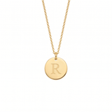Elegant Gold Letter Pendant Necklace