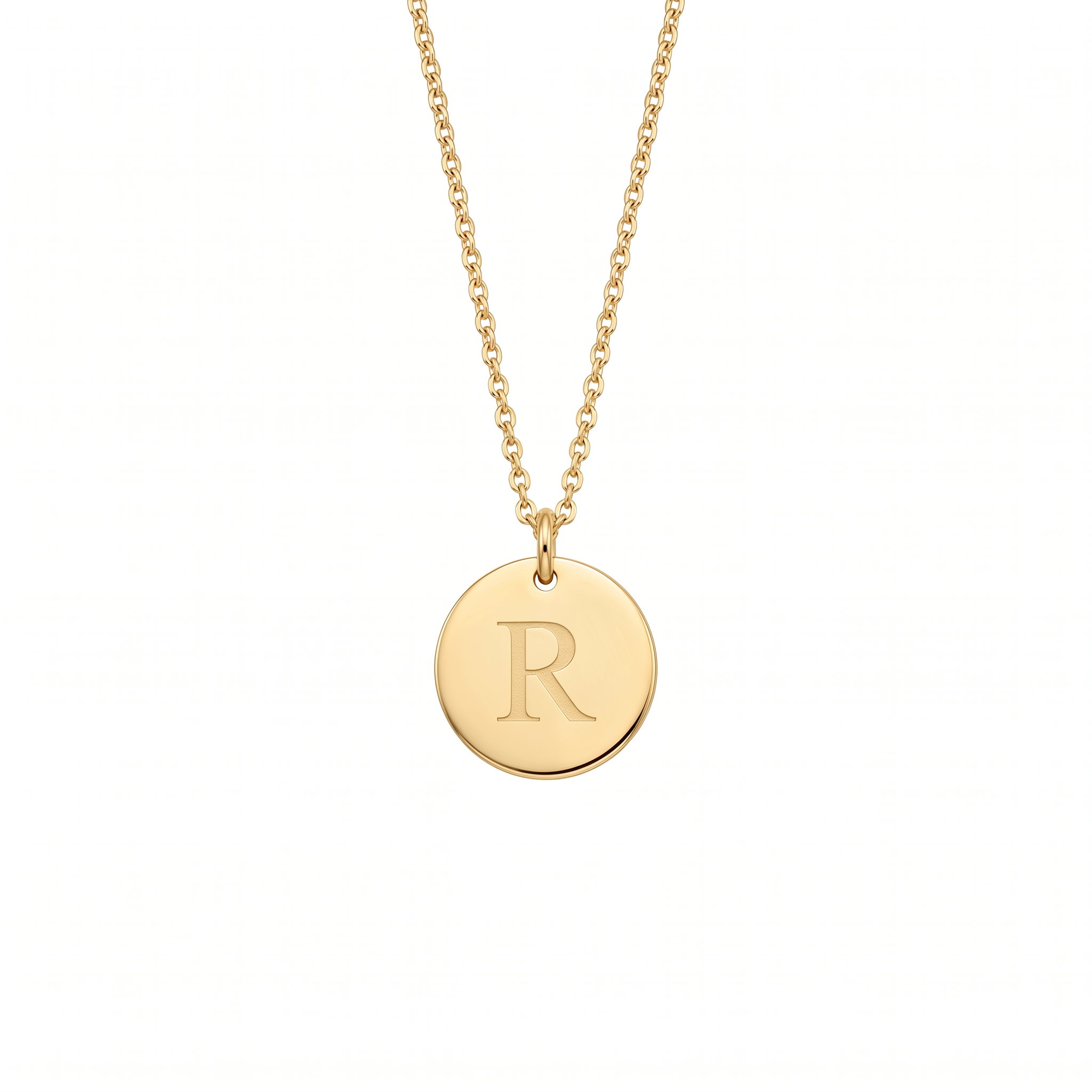 Elegant Gold Letter Pendant Necklace