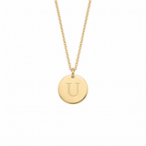 Elegant Gold Letter Pendant Necklace