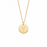 Elegant Gold Letter Pendant Necklace