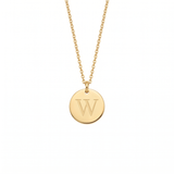Elegant Gold Letter Pendant Necklace