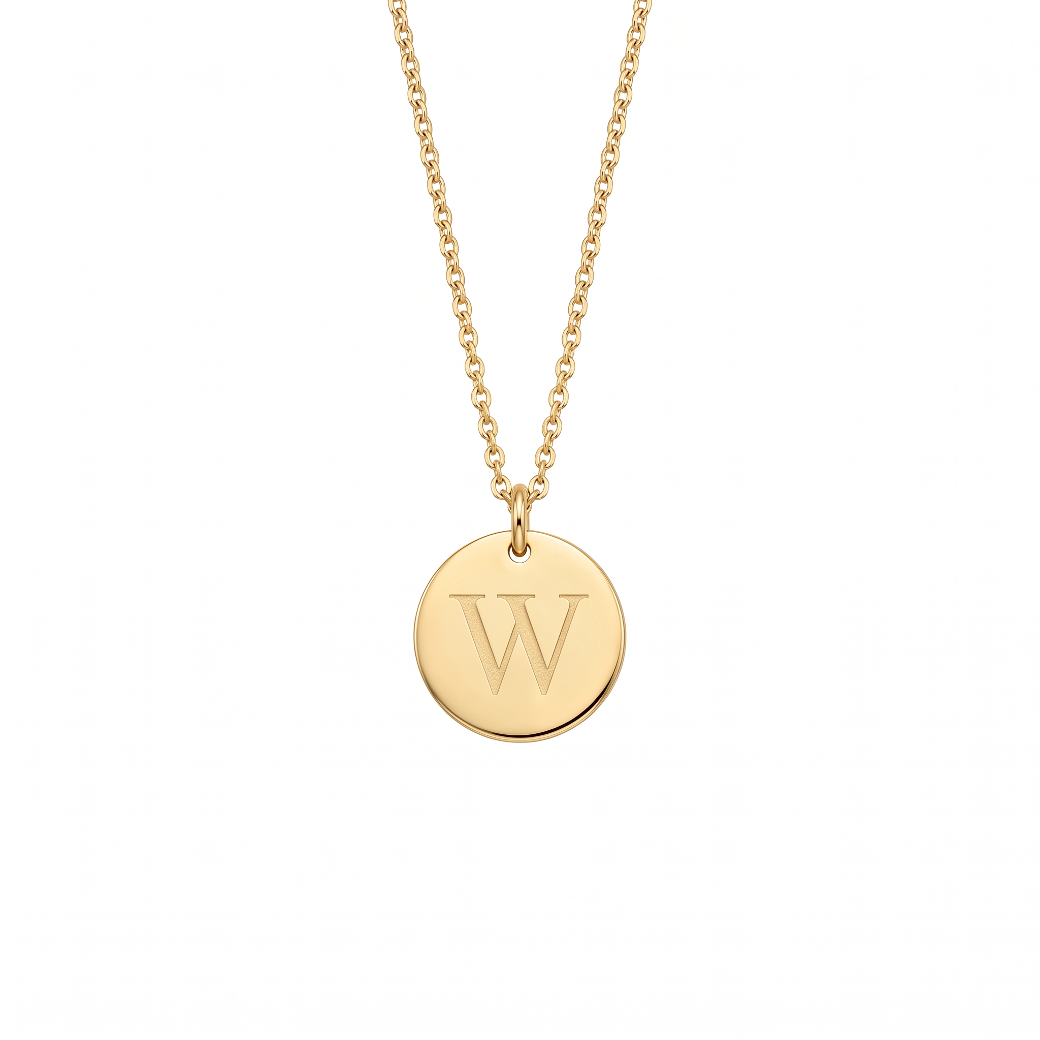 Elegant Gold Letter Pendant Necklace
