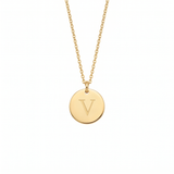 Elegant Gold Letter Pendant Necklace