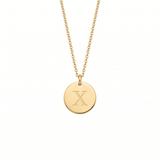 Elegant Gold Letter Pendant Necklace
