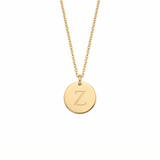 Elegant Gold Letter Pendant Necklace