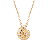Crystal Shell Pendant Necklace