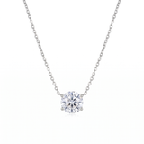 Elegant Crystal Solitaire Necklace