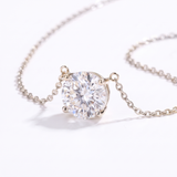 Elegant Crystal Solitaire Necklace