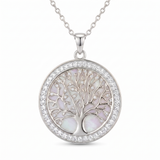Shining Tree of Life Round Pendant